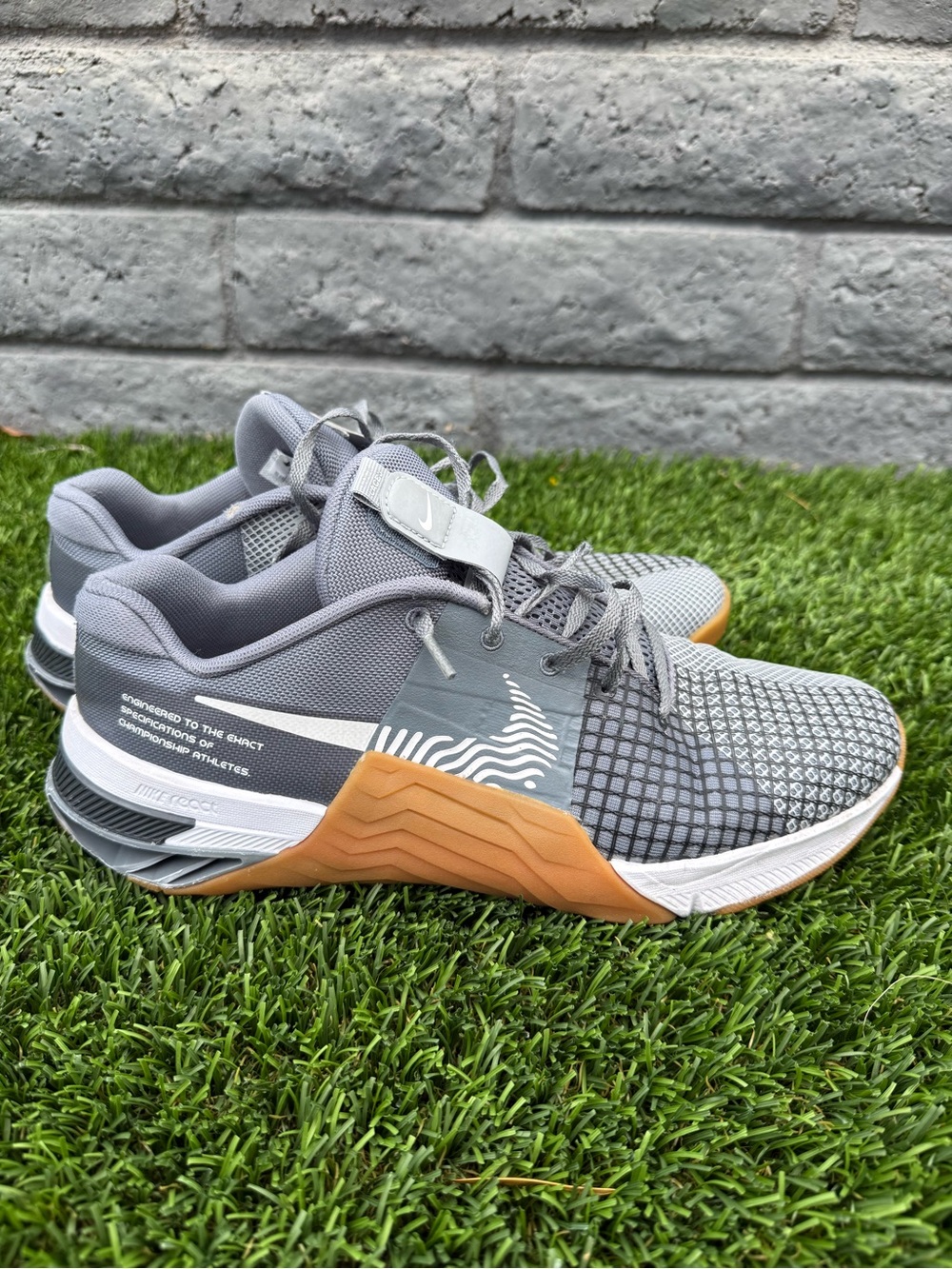Nike Gray Athletic Training Shoes with Gum Outsole